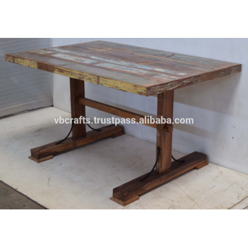Recycled Scrap Wood Dining Table Multi color